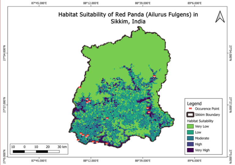 Mapping Red Panda Habitat in Sikkim Using GIS and Climate-Based ...