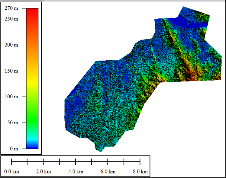 obstruction feature extraction DSM