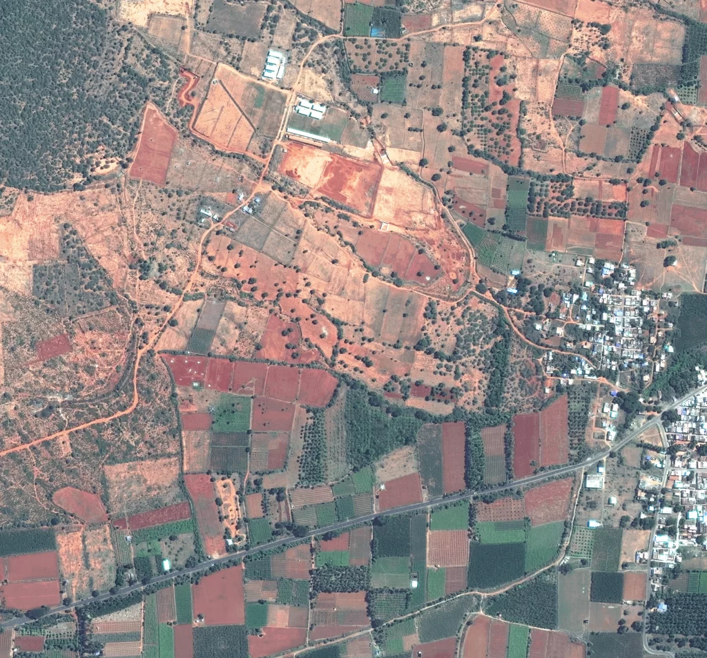High-Resolution Satellite View of Tamil Nadu