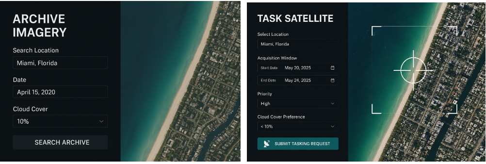 Archive vs. Tasking satellite imagery