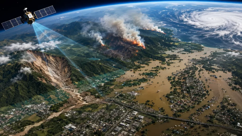 remote sensing in disaster management, disaster monitoring using satellite imagery, application of remote sensing in disaster management, role of remote sensing in disaster management, flood mapping with remote sensing, hazard mapping in disaster management, risk mapping in disaster management, satellite imagery for disaster response,