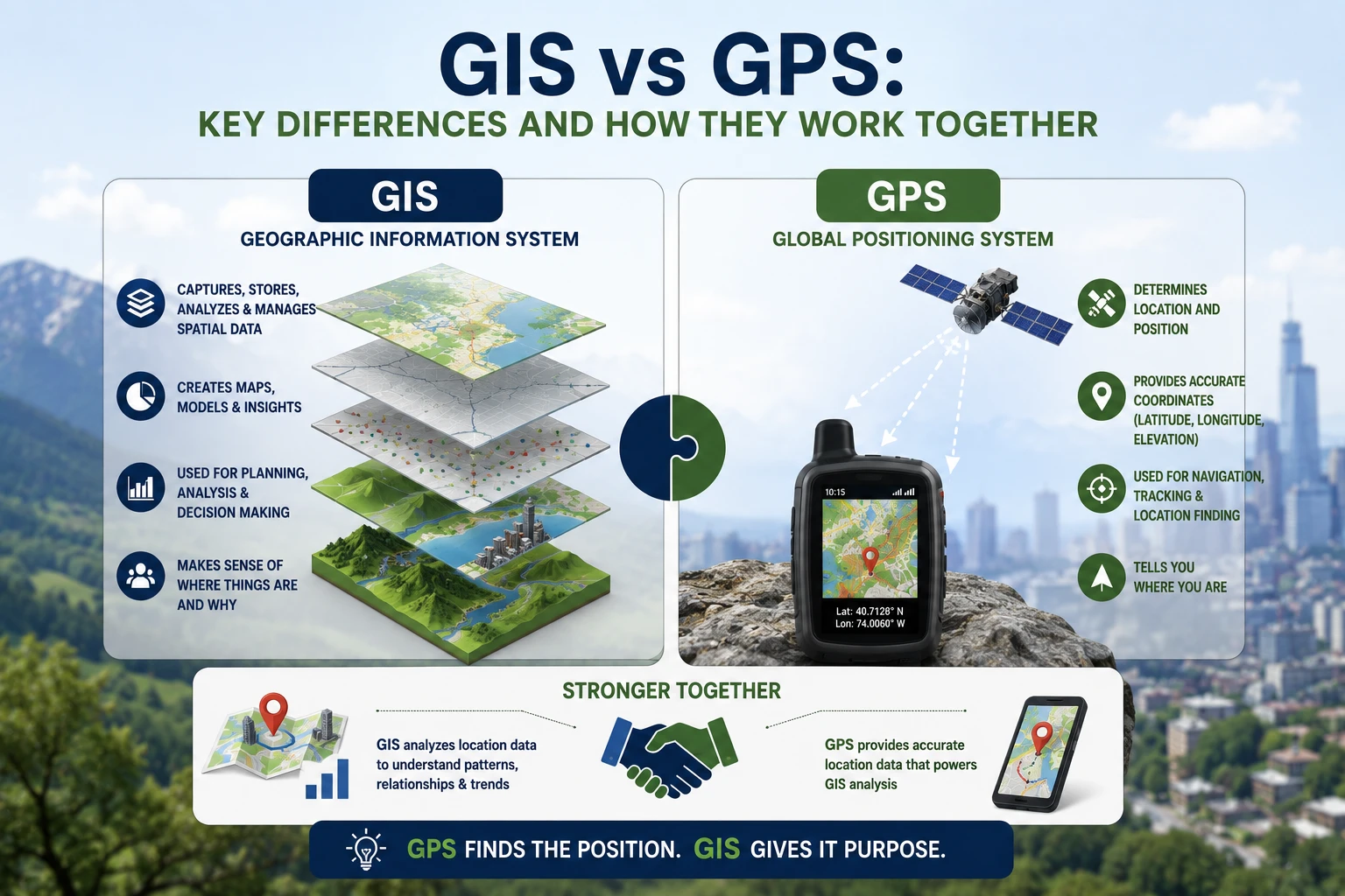 gis vs gps comparison, difference between gis and gps, gis and gps difference, gps and gis difference, GIS mapping technology, GPS navigation system, GIS and GPS integration, geospatial technology solutions, location intelligence platform, GPS satellite tracking, GIS spatial analysis, GIS mapping workflow, GPS location data collection, GIS and GPS applications, geospatial data management