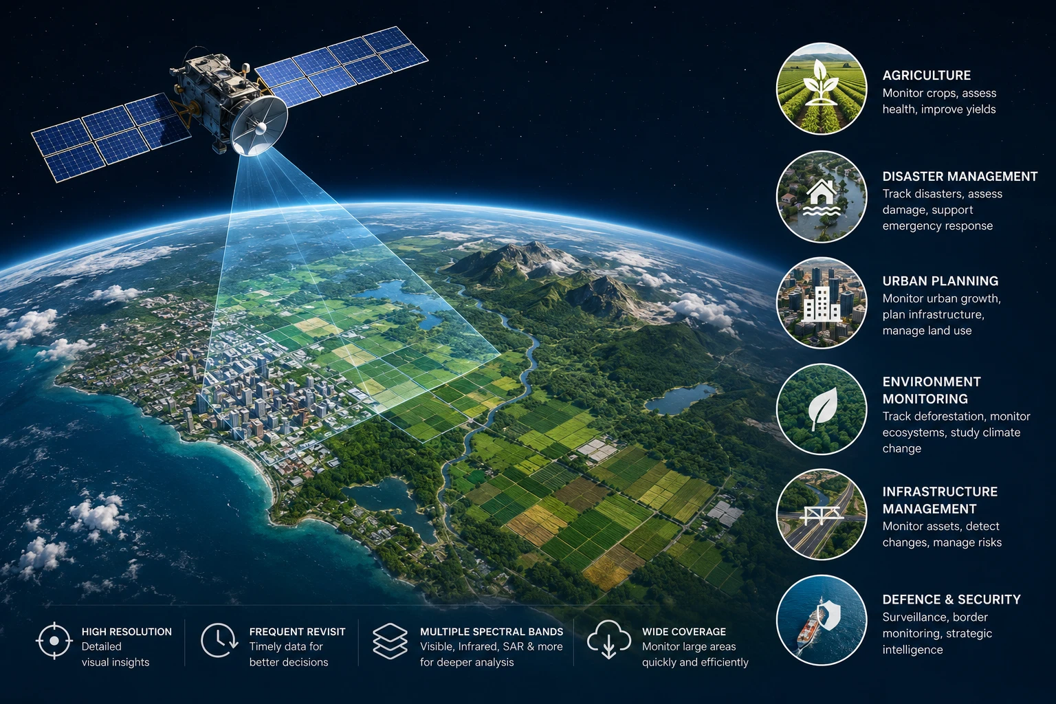 Satellite Imagery Application, Uses