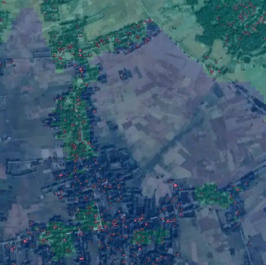 Buildings vulnerable to the floods Case Study Lakhimpur, Assam